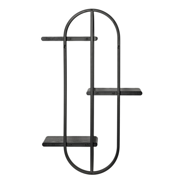 Latitude Run® Tiered Metal and Wood Wall Shelf Wayfair